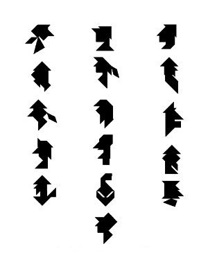tangramvoorbeelden hoofden