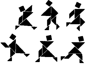 tangramvoorbeelden mensen